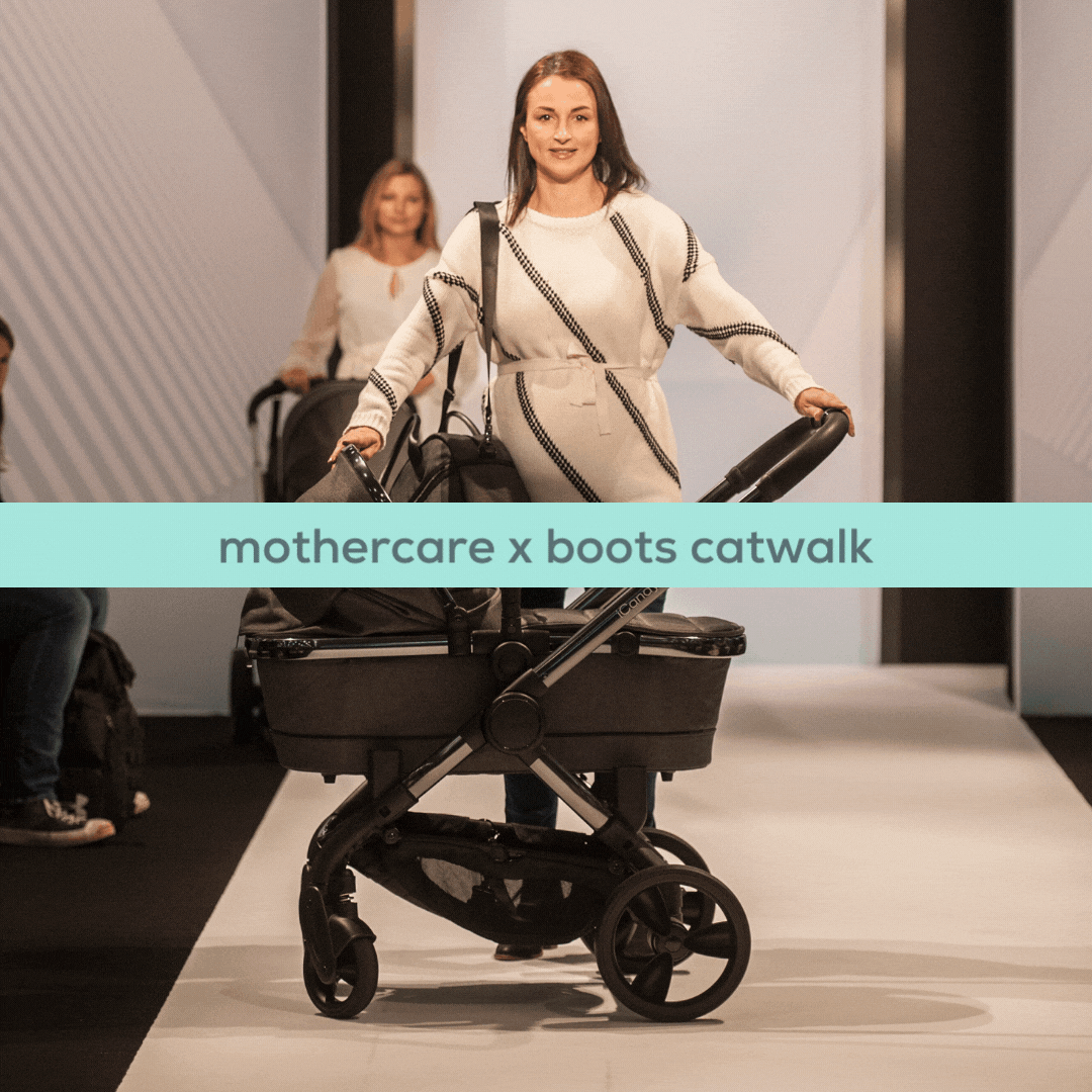 mothercare x boots catwalk gif