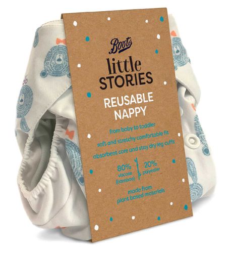 Boots Little Stories Reusable Nappy Animal Print