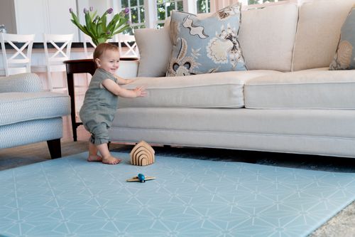 Luxe Padded Play Mat - Powder Blue