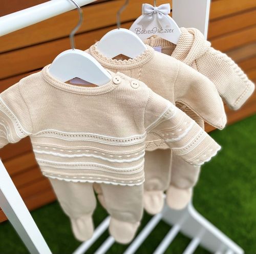 Beige Knitted Sets