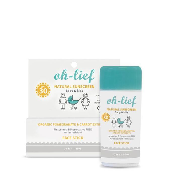 Oh-Lief Natural Sunscreen Face Stick - Baby & Kids 30g
