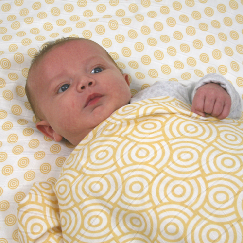 Adorable Swaddles in Luxury Bamboo/Organic Cotton 120cms by MuslinZ