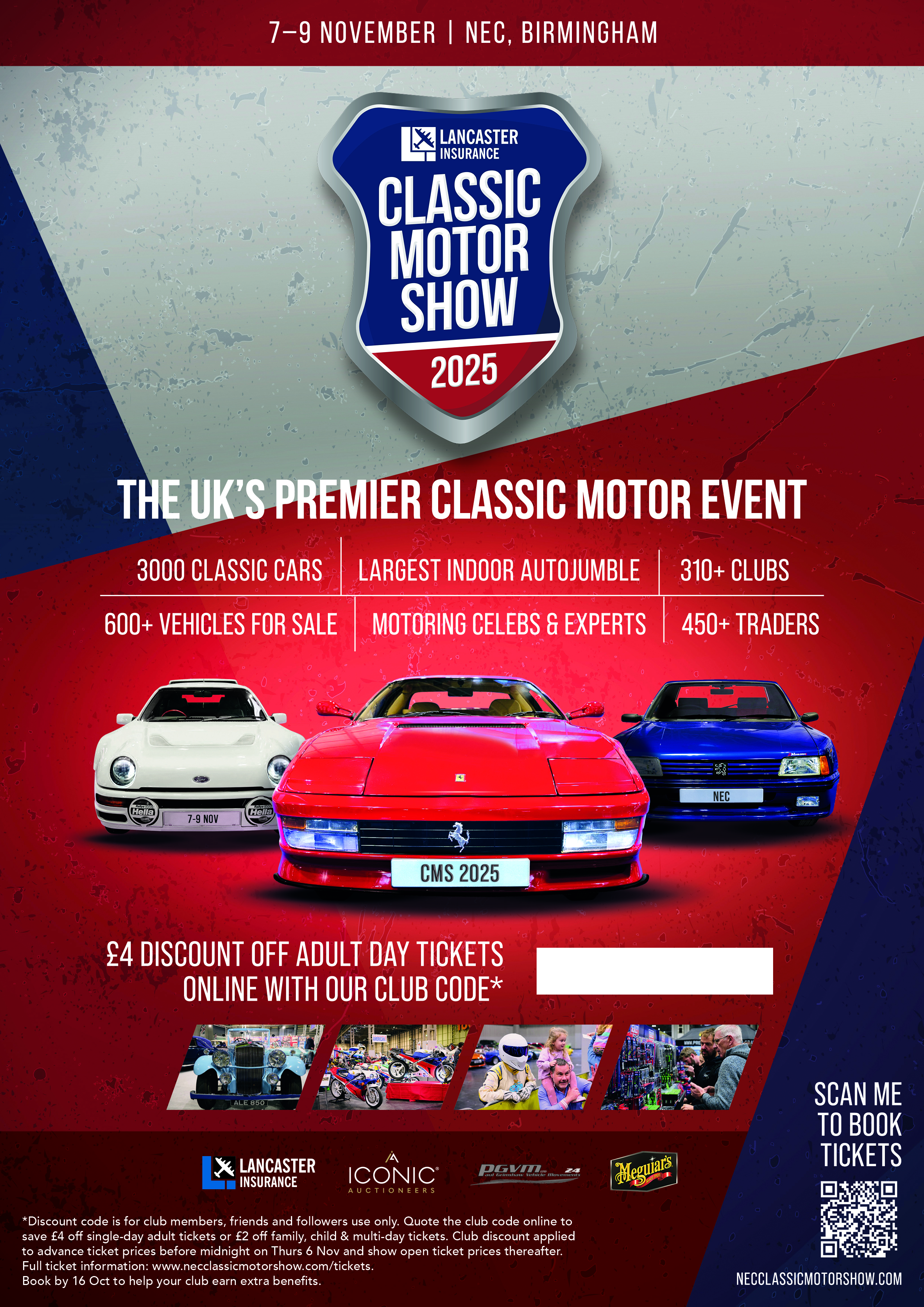 Club advert for Classic Motor Show