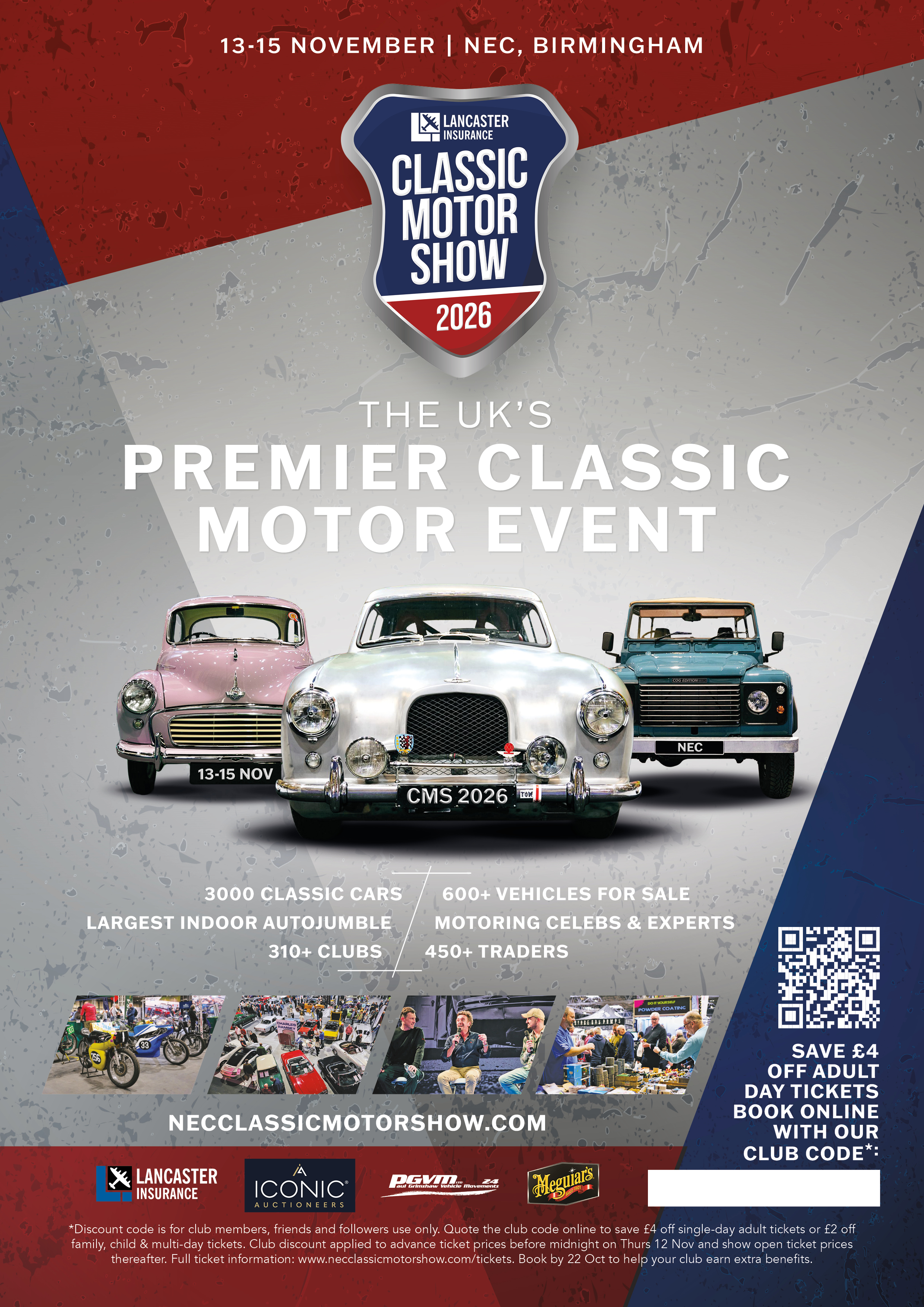 Club advert for Classic Motor Show