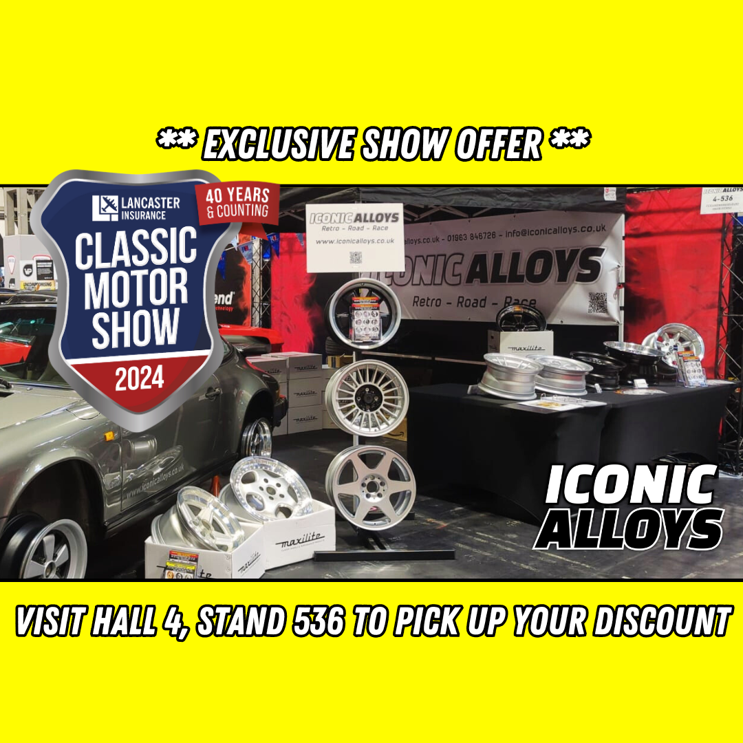 Iconic Alloys offer an exclusive show discount plus free delivery this weekend!