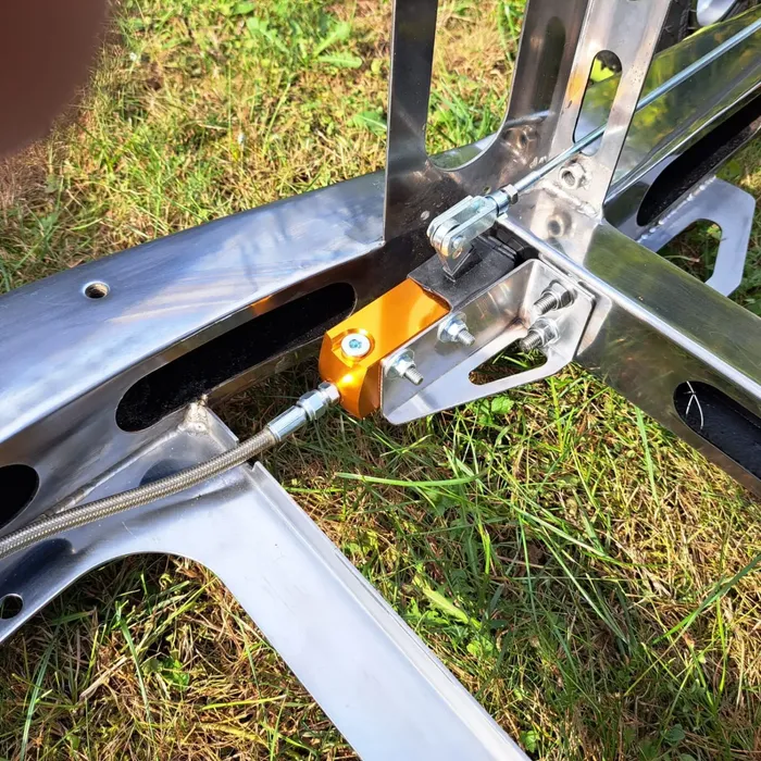 Stainless steel chassis.