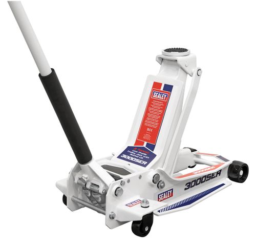 Model No. 3000SER - 3 Tonne Low Profile Trolley Jack with Rocket Lift.