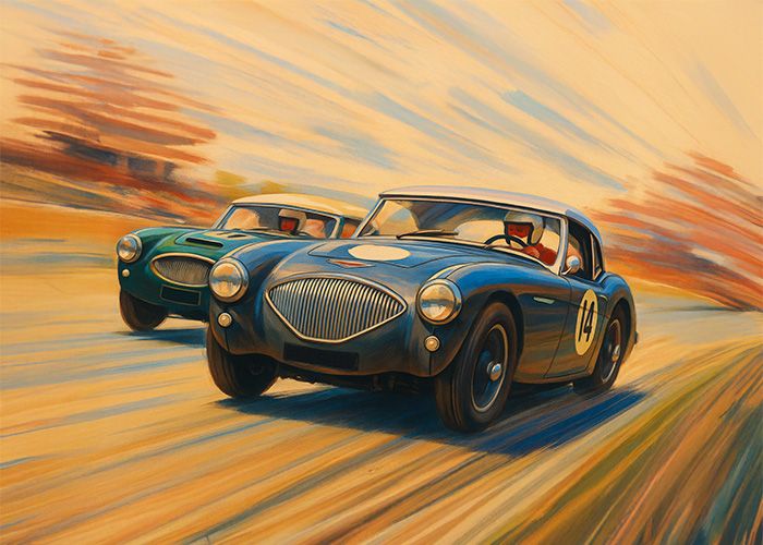 Austin Healey Rear Brake Drums | Ribbed OE-Style Cooling Design