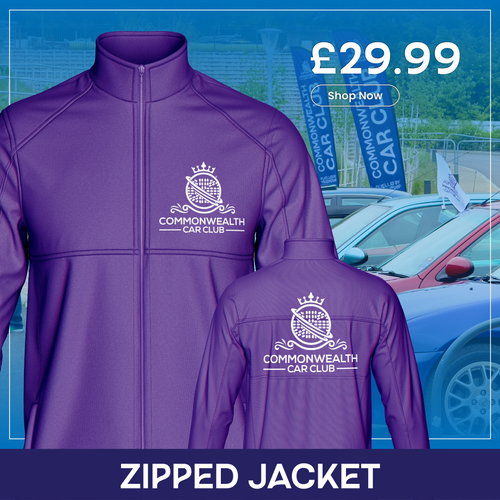 Club Jacket in Purple with White Logo