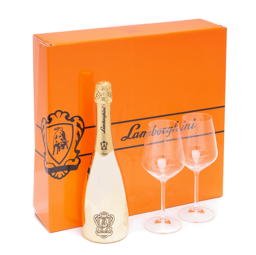 Lamborghini Spumante Brut  Gold + Gift set