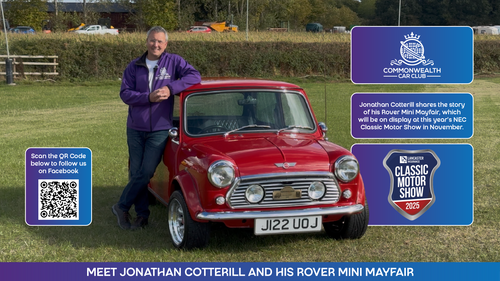 Meet Jonathan Cotterill & His Rover Mini Mayfair | NEC Classic Motor Show 2025 Display Car