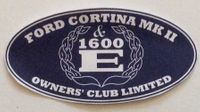 Company name - Ford Cortina MkII & 1600E Owners Club Limited