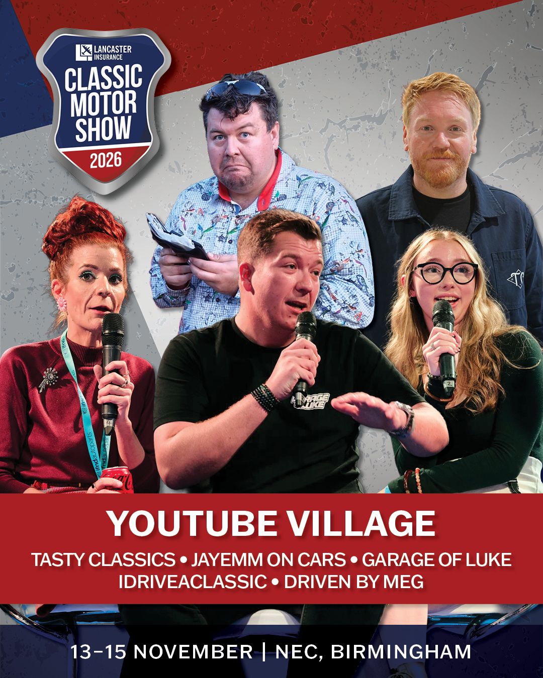 Meet The YouTube Village: The Classic Motor Show's Newest Feature
