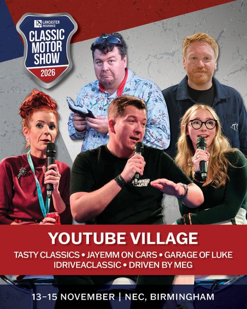 Meet The YouTube Village: The Classic Motor Show's Newest Feature