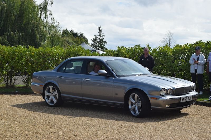 Silver Jaguar XJR sedan X350 luxury car modern classic