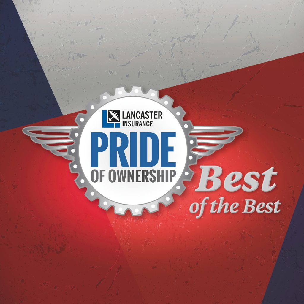  A logo for the Lancaster Insurance Pride of Ownership 