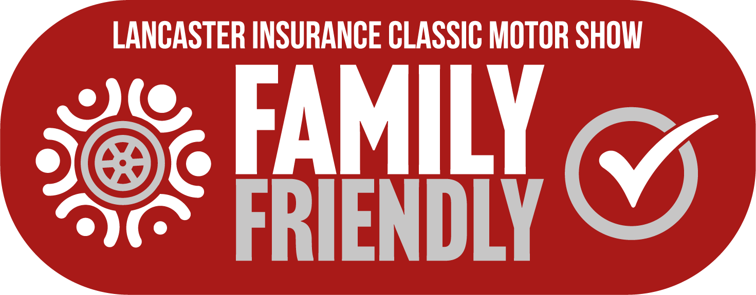 Family Friendly Sign used by car clubs at classic motor show and other car events in the United Kingdom