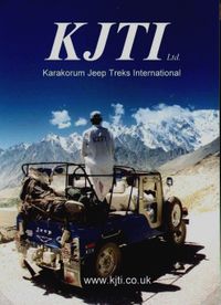 Company name - Karakorum Jeep Treks International Tour