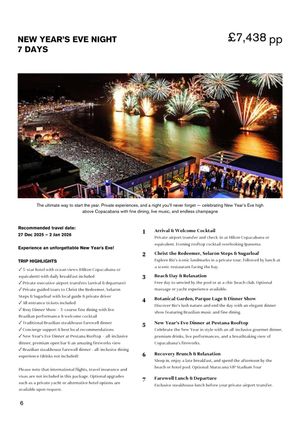 Unforgettable Copacabana New Year's Eve - 7 days