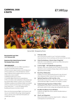 Rio de Janeiro Carnival 2026 - 7 days