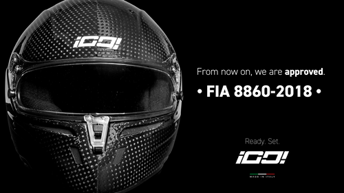 iGO! Helmets homologated to FIA Standard 8860-2018