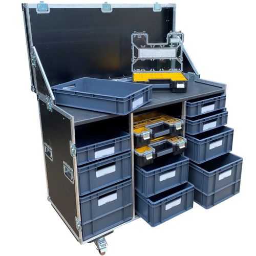 10 Drawer Motorsport & 3 Stanley Fatmax Workstation Flightcase