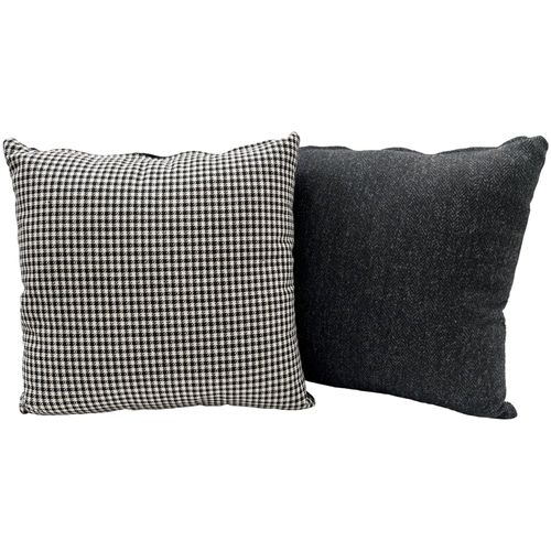 Iconic Originals Porsche Pepita Fabric with Charcoal Herringbone Harris Tweed