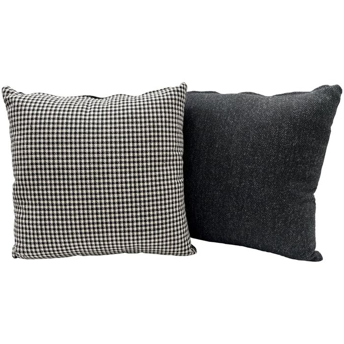 Iconic Originals Porsche Pepita Fabric with Charcoal Herringbone Harris Tweed