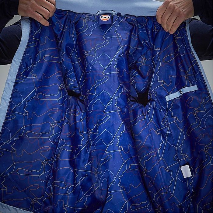 Grandprix Originals Gulf Men's Racing Jacket Light Blue