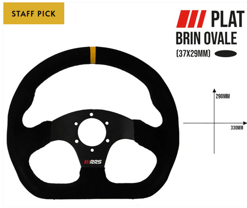 RRS Track Steering Wheel - Flat 290x330mm