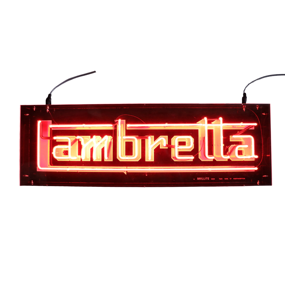Lambretta Neon Showroom Sign