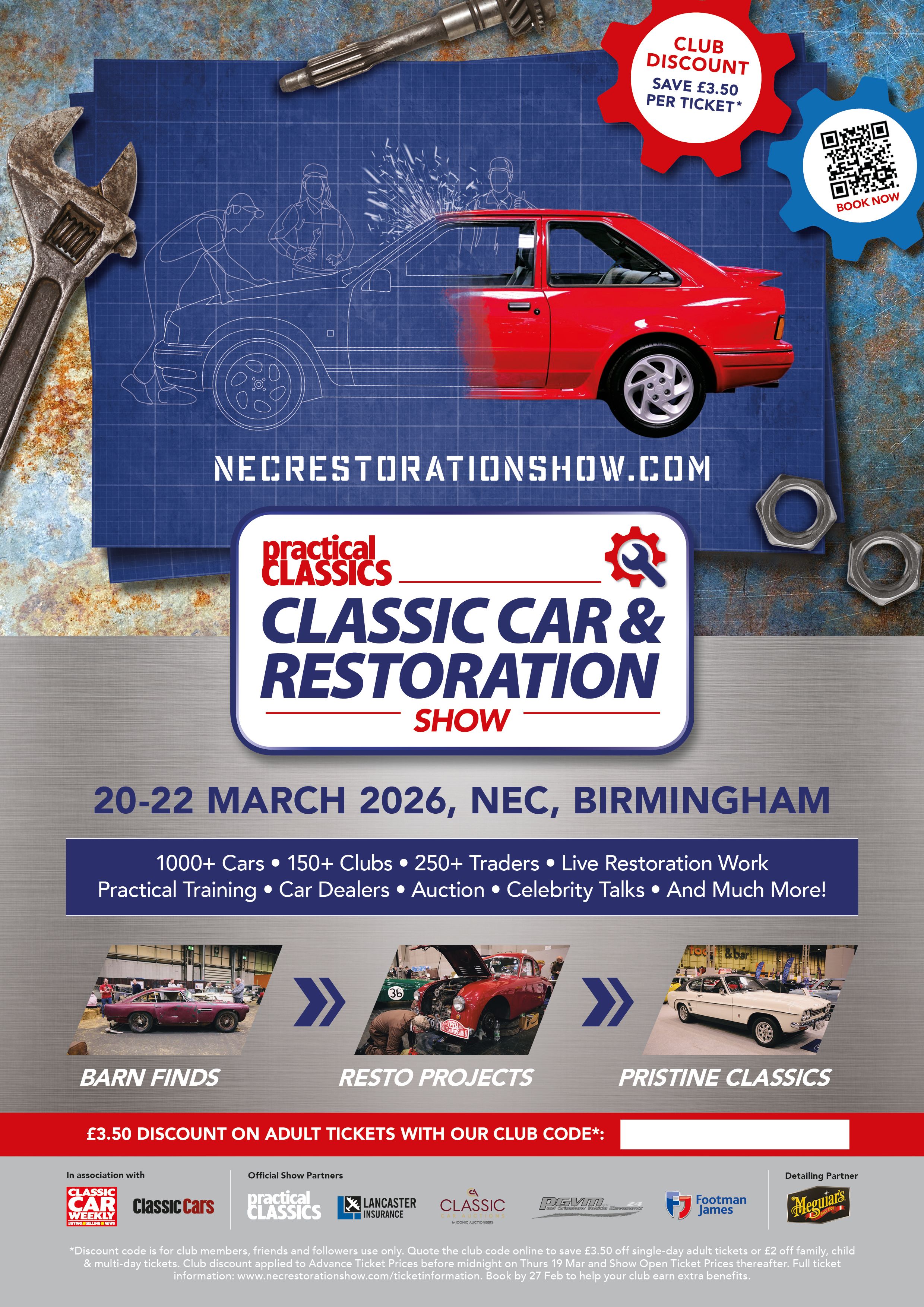 Classic Car and Restoration Show Car Club Advert