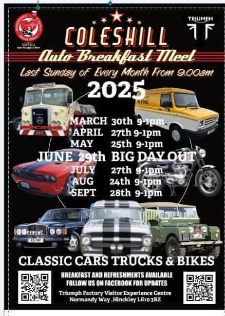 COLESHILL AUTO BREAKFAST MEETS 2025