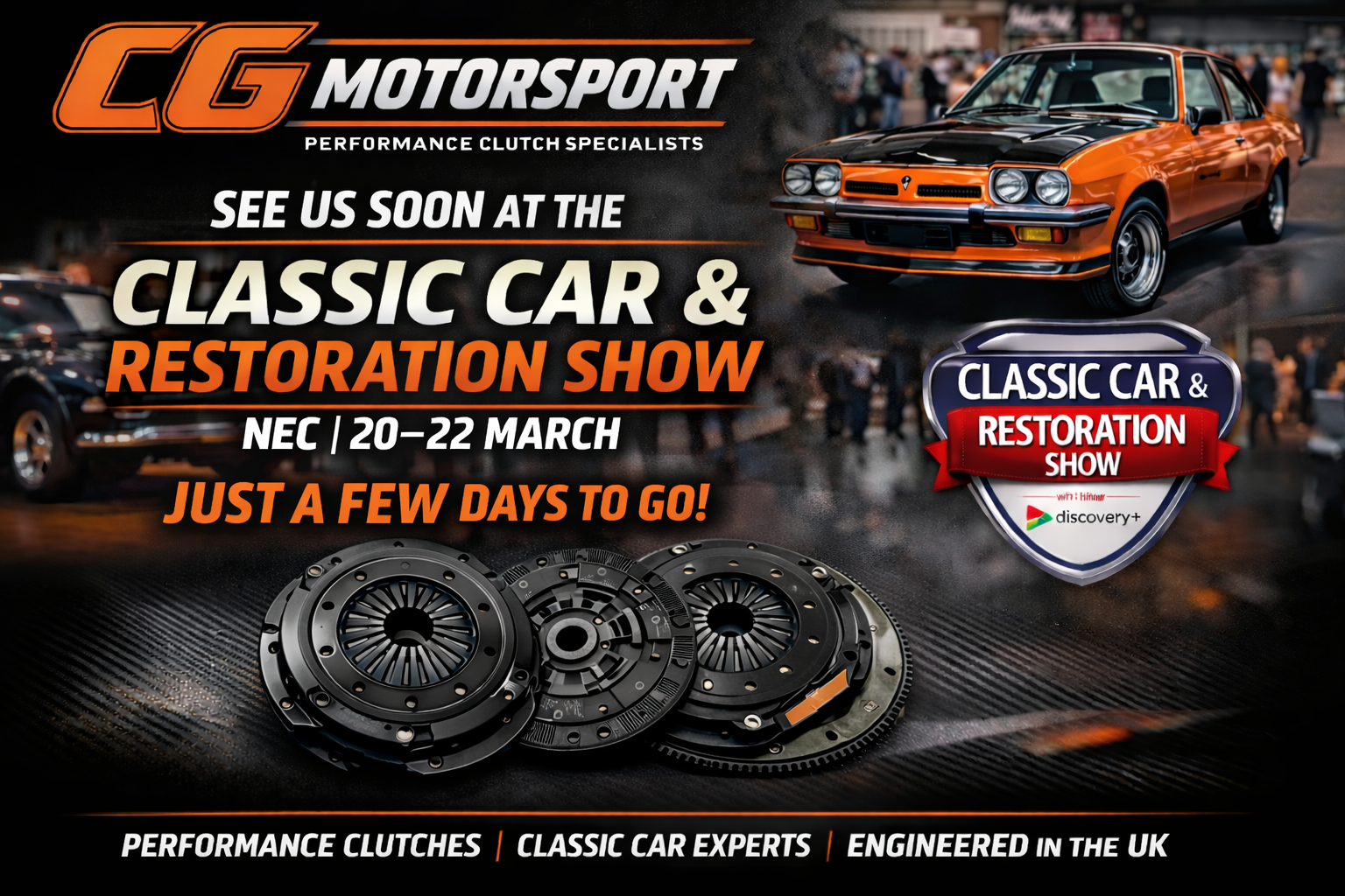 CG Motorsport Attending NEC Show March 2026