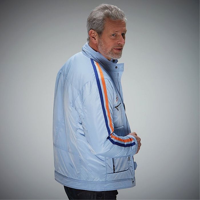 Grandprix Originals Gulf Men's Racing Jacket Light Blue