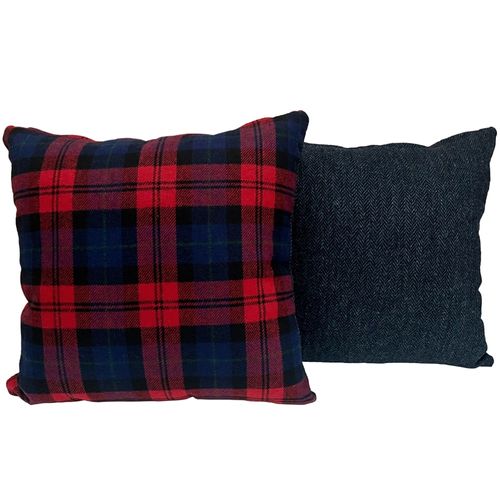 Iconic Originals Porsche 930 Tartan Fabric with Blue Herringbone Harris Tweed