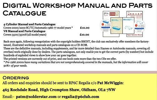 The Rover P6 Club - Regalia