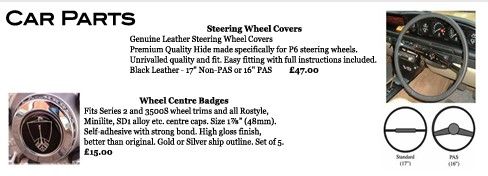 The Rover P6 Club - Regalia