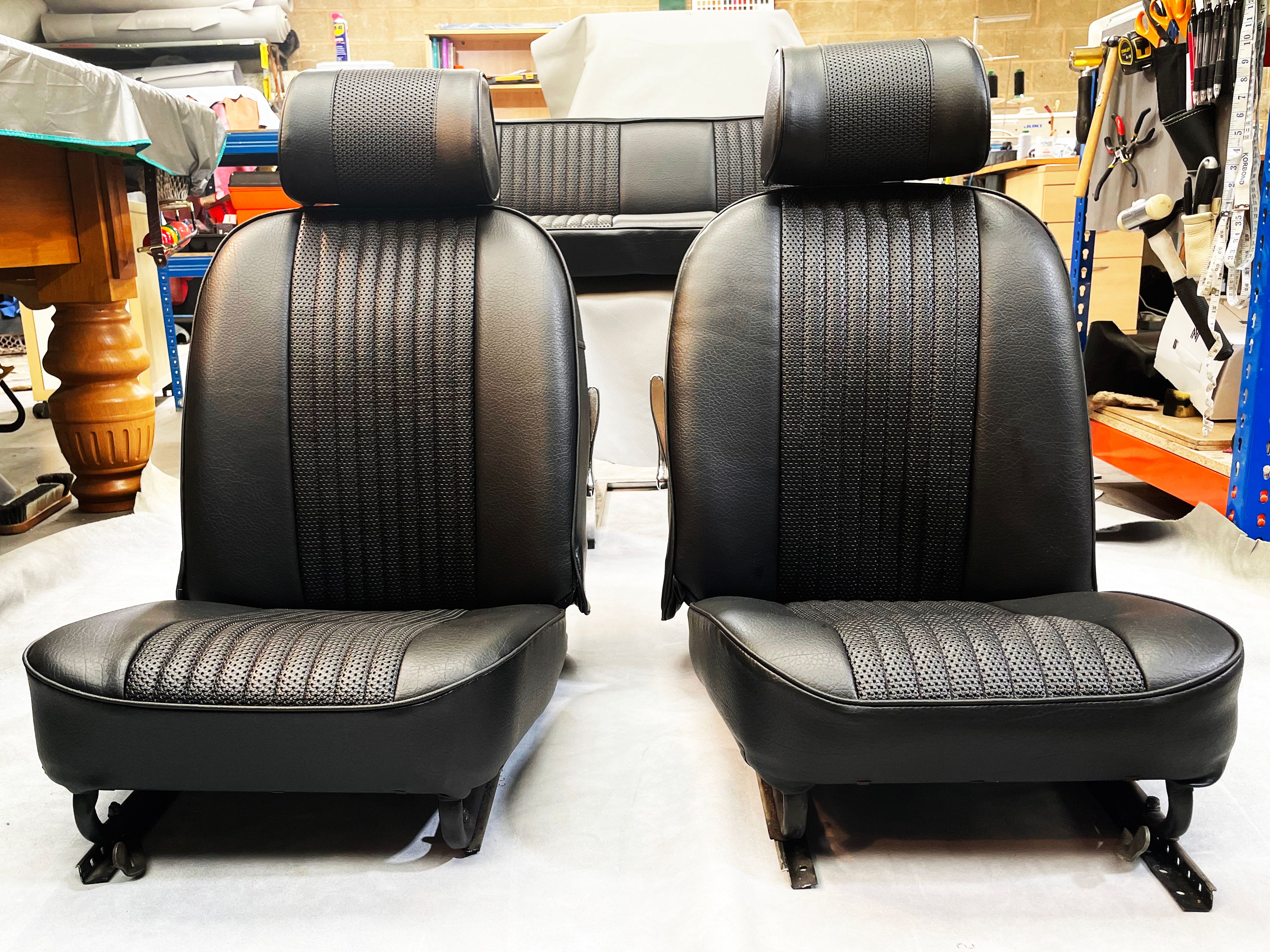 MGB GT front and rear seats