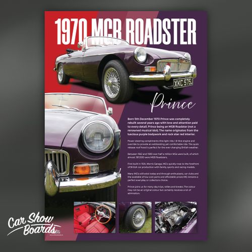 A2 Theme Car Show Boards