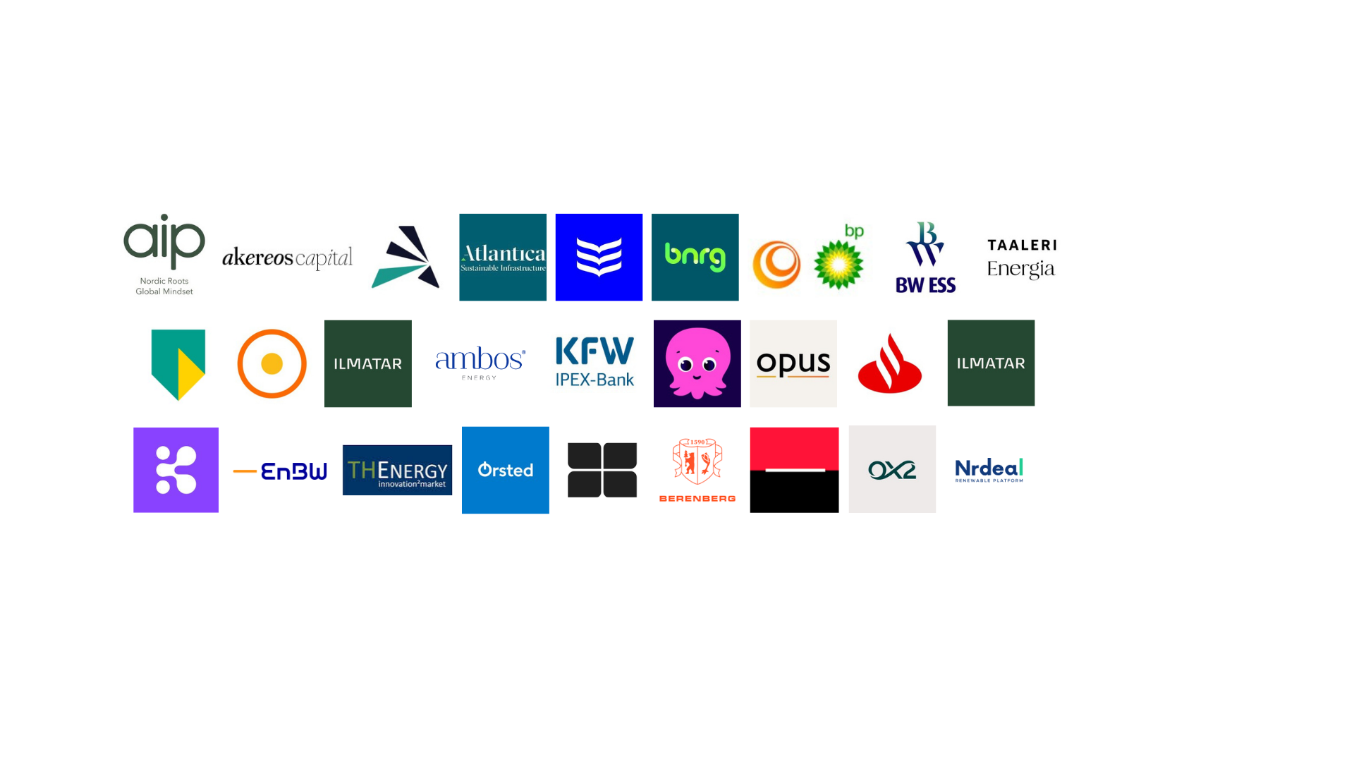 Companies attending at Enlit Finance & Investment 2026