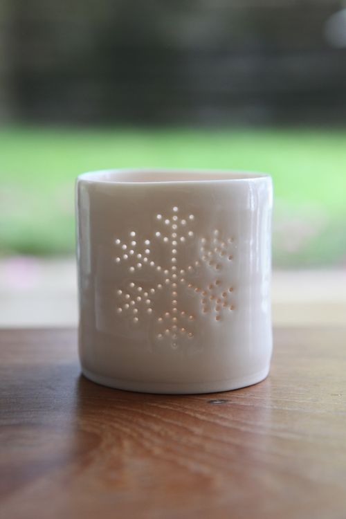 Frost Mini Porcelain Tealight Holder
