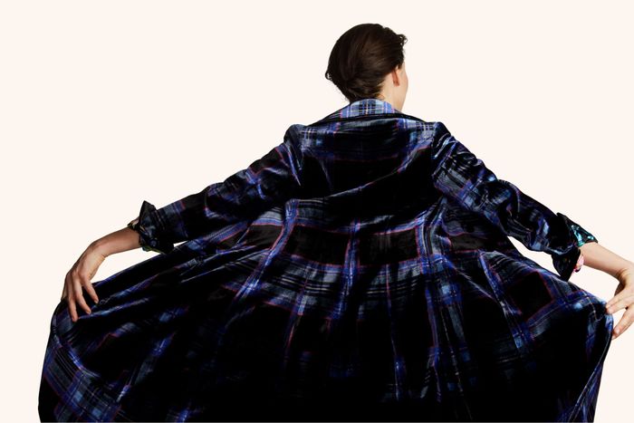 TARTAN VELVET -WINDSOR COAT