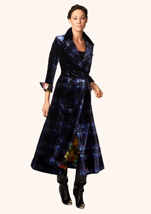 TARTAN VELVET -WINDSOR COAT