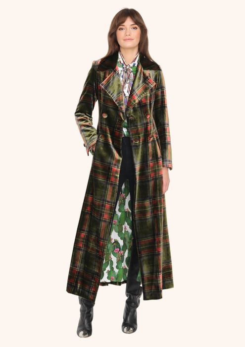 TARTAN VELVET -WINDSOR COAT