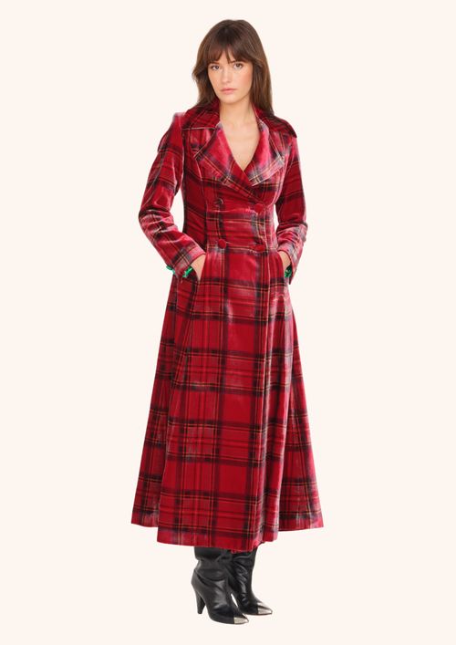 TARTAN VELVET -WINDSOR COAT