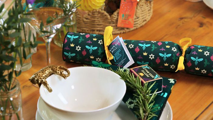 Luxurious fabric seed ball gift crackers