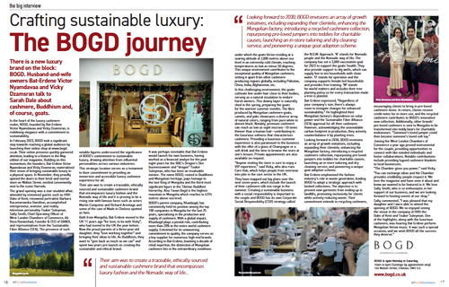 Crafting sustainable luxury: THE BOGD journey