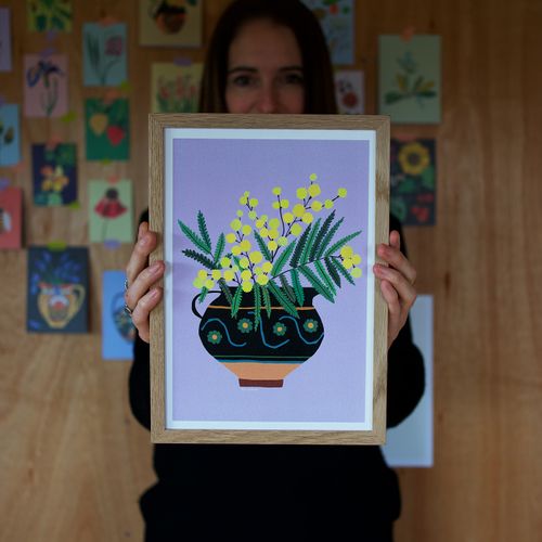 Mimosa Jug Art Print