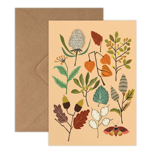 Autumn Walk Greetings Card